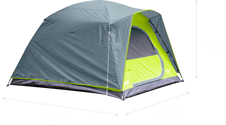 Barraca amazonia 2 pessoas dimensões 142cm de altura, 198cm de largura e 244cm de profundidade
